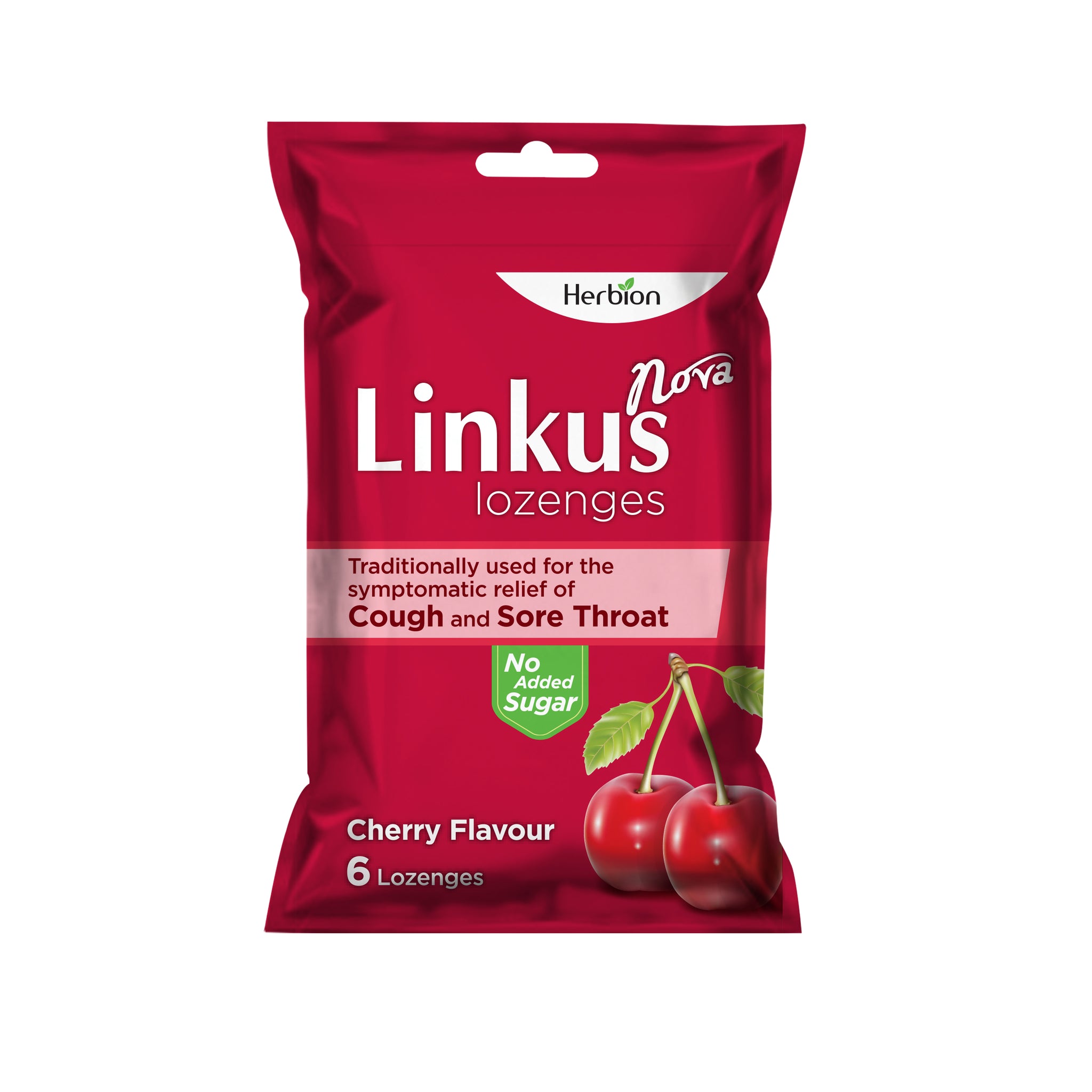 Linkus Sugar Free Cough Lozenges (Pouch) Cherry Flavour 6S