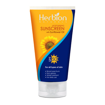 Natural Sun Block - SPF 50 - Moisturizing Sunscreen with Sunflower Oil 100ml