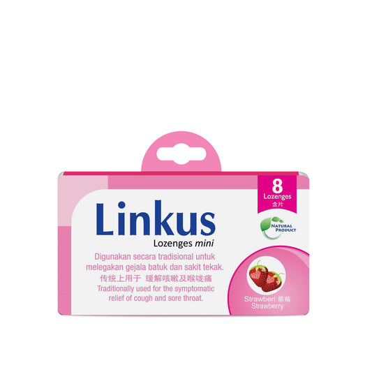 Linkus Strawberry Mini Lozenges 8S