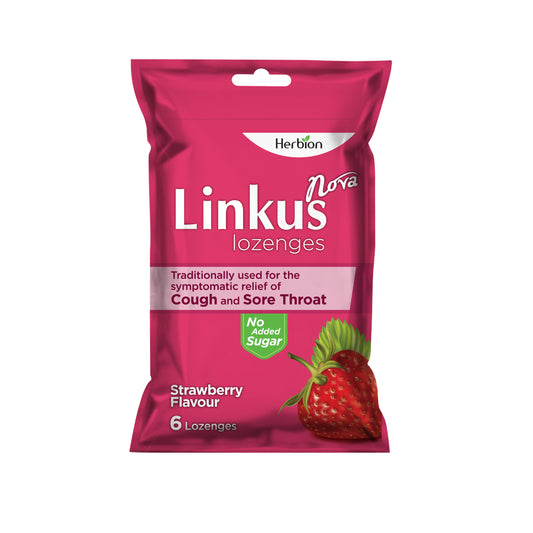 Linkus Sugar Free Cough Lozenges (Pouch) Strawberry Flavor 6S